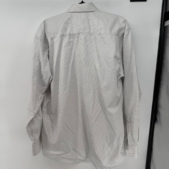 Bachrach Dress Shirt Mens Large Striped Long Sleeve - Picture 4 of 4